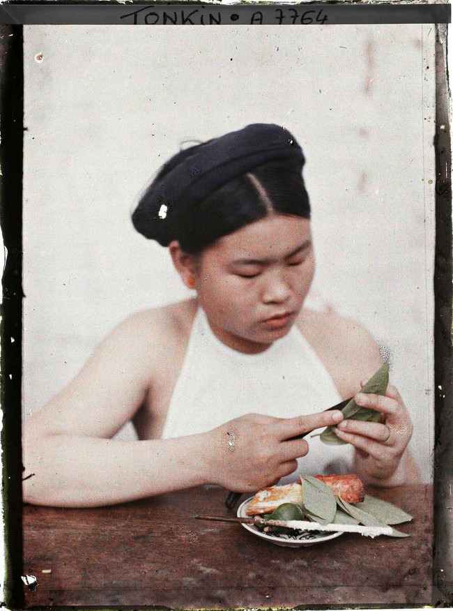 Ảnh màu cực hiếm về tục ăn trầu của người Việt 100 năm trước - Ảnh 4.