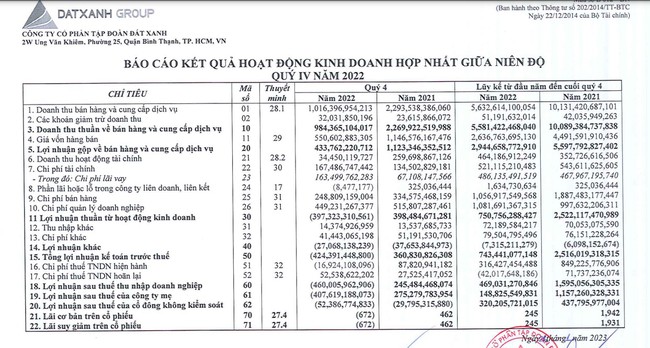 Đất Xanh (DXG) báo lỗ kỷ lục trong quý vì hụt thu mảng kinh doanh cốt lõi - Ảnh 1. Đất Xanh (DXG) báo lỗ kỷ lục trong quý vì hụt thu mảng kinh doanh cốt lõi - Ảnh 1.