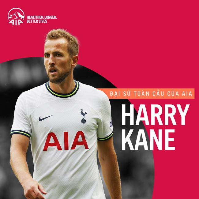 Harry Kane, tiền đạo câu lạc bộ bóng đá Tottenham Hotspur làm đại sứ thương hiệu toàn cầu của AIA - Ảnh 1.