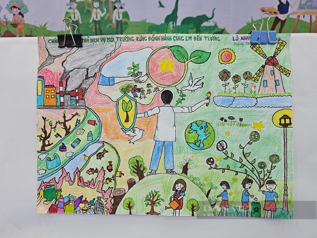 Quỹ Bảo vệ và Phát triển rừng tỉnh Điện Biên trao giải  Hội thi vẽ tranh năm 2023   - Ảnh 3.
