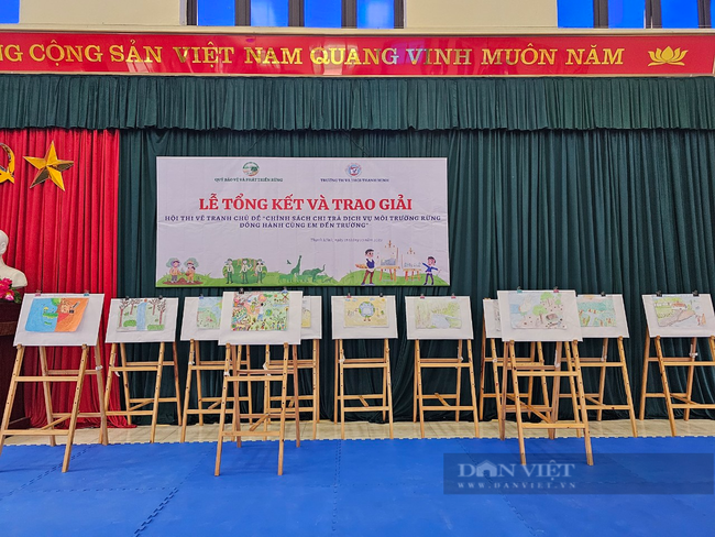 Quỹ Bảo vệ và Phát triển rừng tỉnh Điện Biên trao giải  Hội thi vẽ tranh năm 2023   - Ảnh 6.