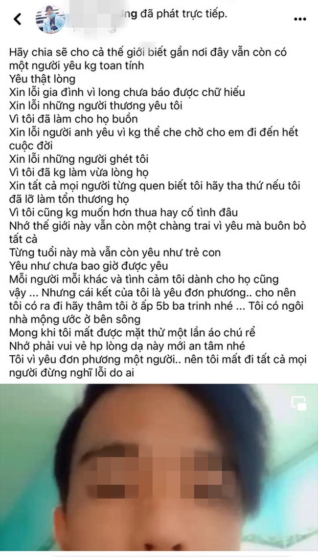 Bình Dương: Nam tài xế lên mạng xã hội than buồn vì &quot;yêu đơn phương&quot; rồi treo cổ tự tử - Ảnh 1.