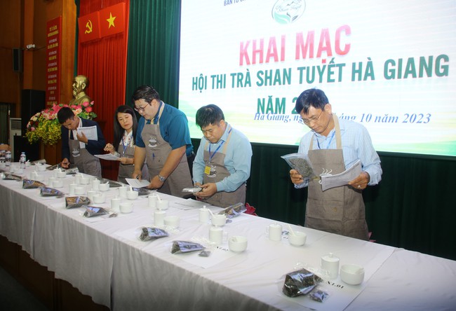 Hà Giang: Hội thi của những người làm trà Shan tuyết - Ảnh 3.