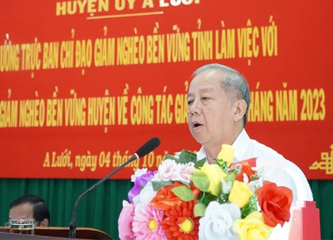 Lãnh đạo Tỉnh ủy TT-Huế: Giảm nghèo ở A Lưới phải thực chất để đưa tỉnh lên thành phố T.Ư  - Ảnh 2.