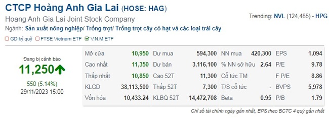 Thu hồi được nợ từ HNG, cổ phiếu HAG nhà bầu Đức vượt &quot;đỉnh&quot; lịch sử - Ảnh 2.