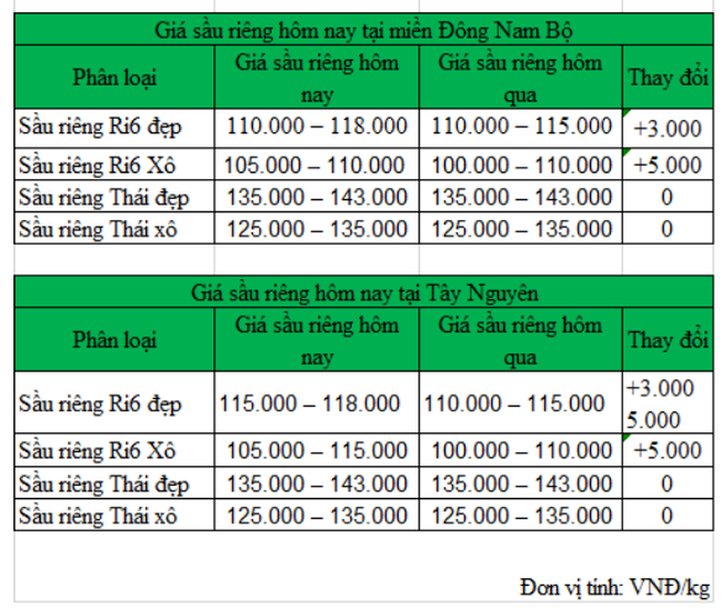 Giá sầu riêng ngày 1/12: Giá sầu riêng Ri6 tại vườn tiếp tục tăng cao - Ảnh 2.