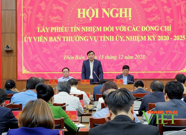 Điện Biên: Lấy phiếu tín nhiệm Ủy viên Ban Thường vụ Tỉnh Ủy nhiệm kỳ 2020-2025 - Ảnh 1.