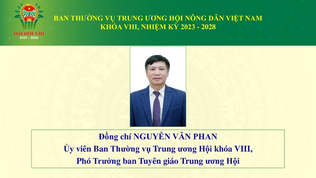 Danh sách 18 đồng chí tham gia Ban Thường vụ Trung ương Hội Nông dân Việt Nam - Ảnh 13.
