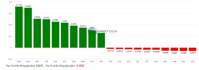 VN-Index tăng hơn 10 điểm, HAG và LDG là hai mã chứng khoán gây ấn tượng - Ảnh 2.