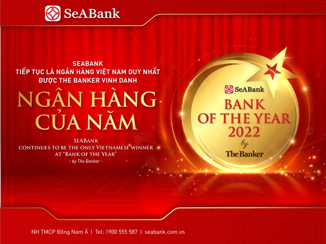 SeABank được The Banker vinh danh giải thưởng Ngân hàng tốt nhất Việt Nam 2022 - Ảnh 1.