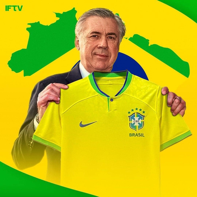 NÓNG: HLV Ancelotti đồng ý dẫn dắt ĐT Brazil theo bản hợp đồng tới 2026 - Ảnh 1.