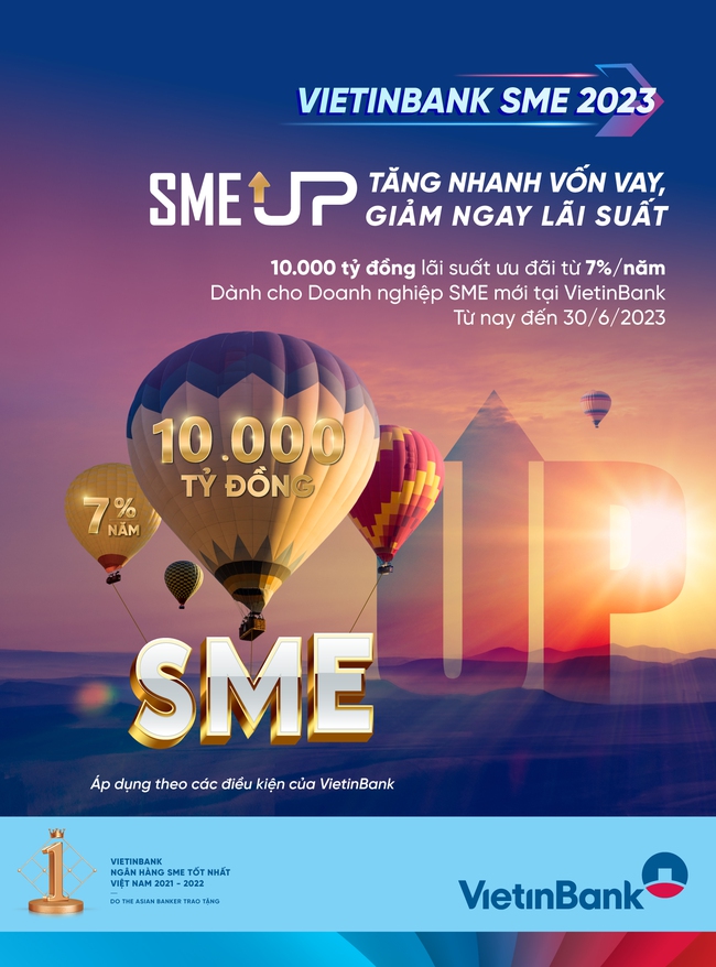 VietinBank tung Gói SME UP 10.000 tỷ đồng ưu đãi lãi suất - Ảnh 1.