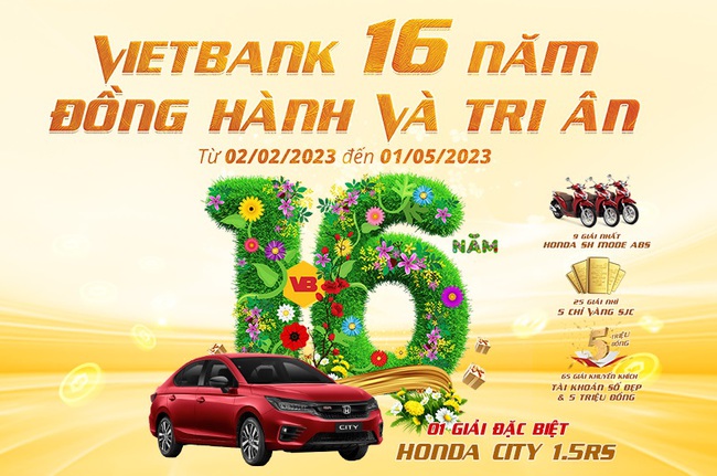 Ngợp quà tặng từ chương trình khuyến mãi “Vietbank 16 năm Đồng hành và Tri ân”  - Ảnh 1.