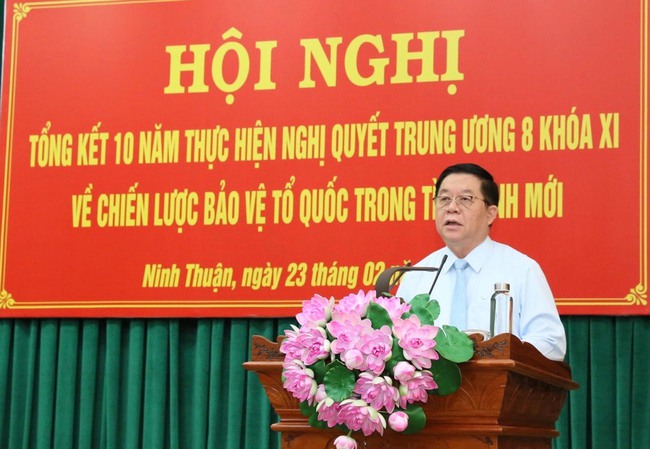 Ninh Thuận: Phát triển kinh tế, bảo đảm quốc phòng, an ninh - Ảnh 2.