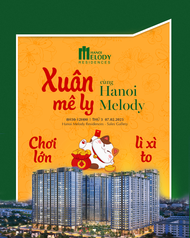 Hanoi Melody Residences rầm rộ khai trương đầu năm - Ảnh 1.