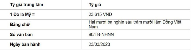 Tỷ giá USD ngày 23/3: Tỷ giá USD tiếp tục &quot;đi lùi&quot; - Ảnh 1.