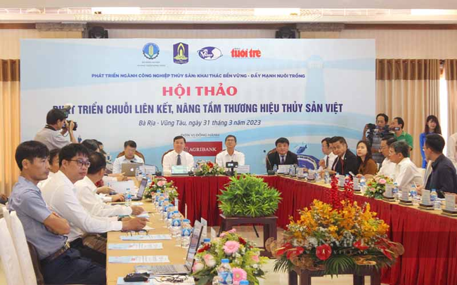 Hội thảo Phát triển chuỗi liên kết, nâng tầm thương hiệu thủy sản Việt Nam. Ảnh: Nguyên Vỹ