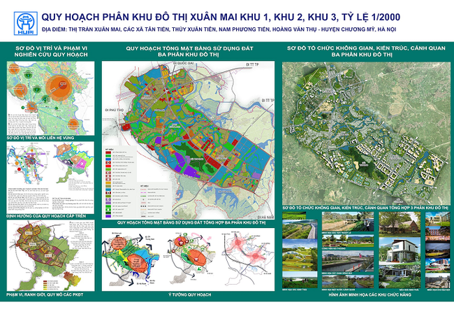 Đồ án quy hoạch 3 phân khu đô thị Xuân Mai có gì đặc biệt? - Ảnh 1.