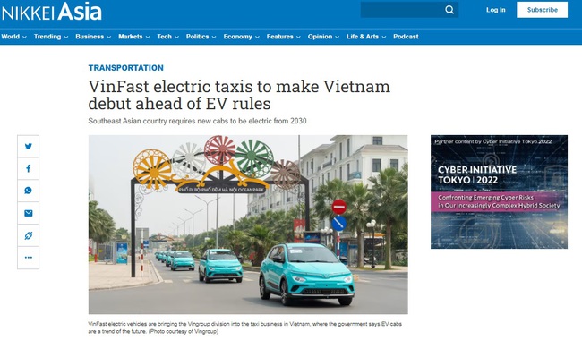 Nikkei Asia: Giá điện ổn định giúp xe điện trở thành lựa chọn tối ưu hơn so với taxi chạy xăng - Ảnh 1.