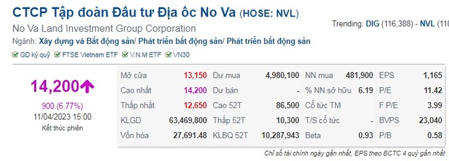 Được &quot;lập tổ công tác&quot; để gỡ vướng các dự án tại Bình Thuận và Đồng Nai, cổ phiếu Novaland tím trần - Ảnh 3.