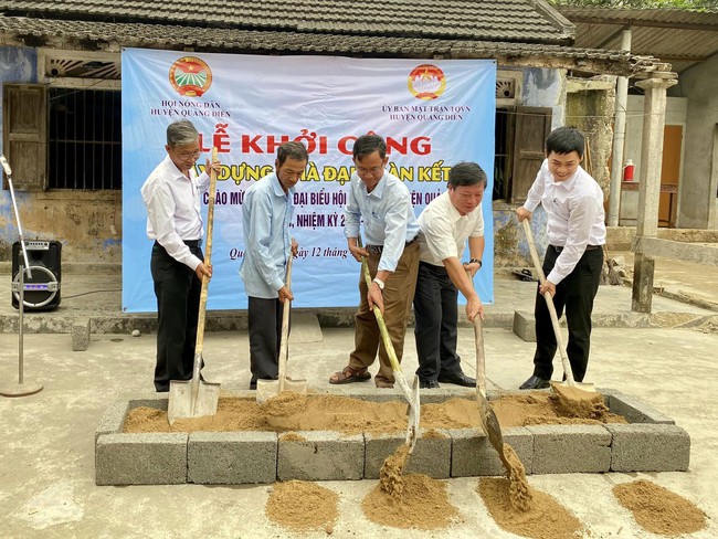 Thừa Thiên Huế: Khởi công xây dựng nhà cho hội viên nông dân có hoàn cảnh khó khăn - Ảnh 1.