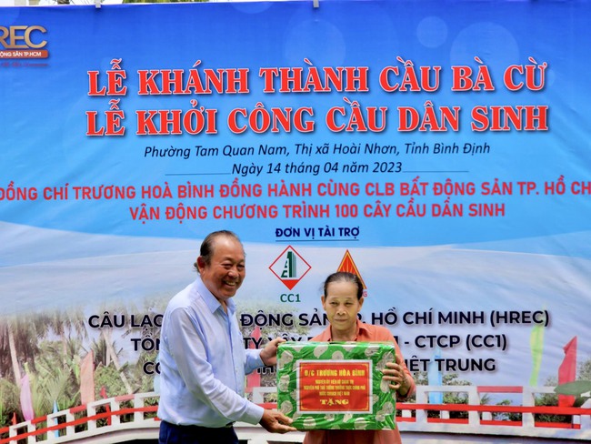 Khánh thành và khởi công xây dựng 2 cây cầu dân sinh ở Bình Định - Ảnh 2.