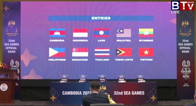Kết quả bốc thăm bóng đá nam SEA Games 32: U22 Việt Nam cùng bảng U22 Thái Lan - Ảnh 1.