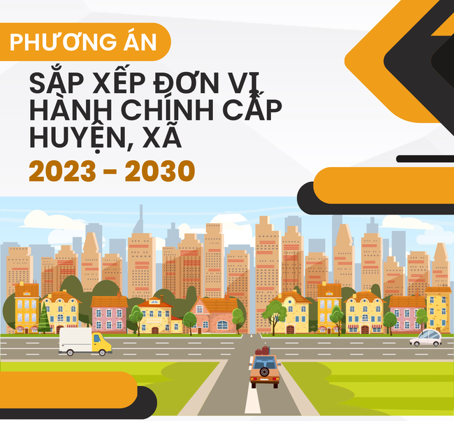 Infographic: Phương án sắp xếp đơn vị hành chính cấp huyện, cấp xã 2023 – 2030 - Ảnh 1.