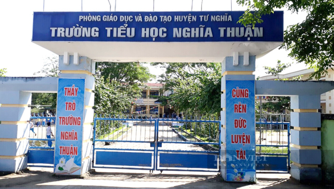 Quảng Ngãi: Giao Phó Chủ tịch huyện làm rõ tố cáo Hiệu trưởng trường Tiểu học Nghĩa Thuận cho lạm thu  - Ảnh 1.