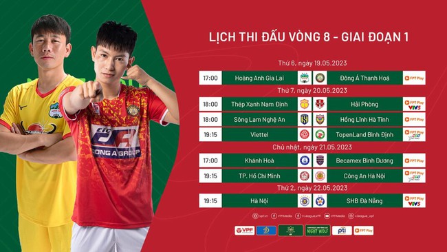 Lịch phát sóng trực tiếp vòng 8 V.League 2023: Tâm điểm HAGL vs Thanh Hoá - Ảnh 1.