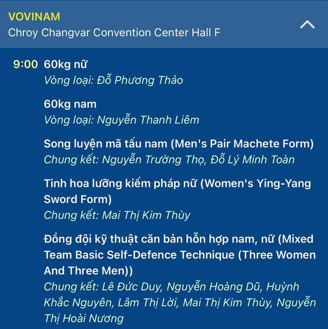 Lịch thi đấu SEA Games 32 ngày 7/5 của đoàn Thể thao Việt Nam - Ảnh 23.
