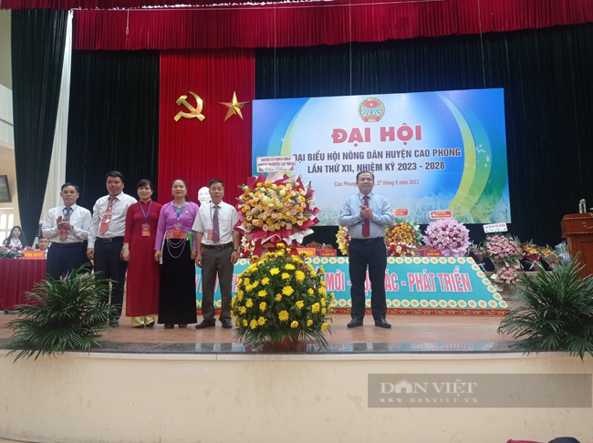 Đại hội Đại biểu Hội Nông dân huyện Cao Phong: Hơn 10.000 hộ đạt danh hiệu &quot;Nông dân sản xuất kinh doanh giỏi&quot; các cấp. - Ảnh 3.