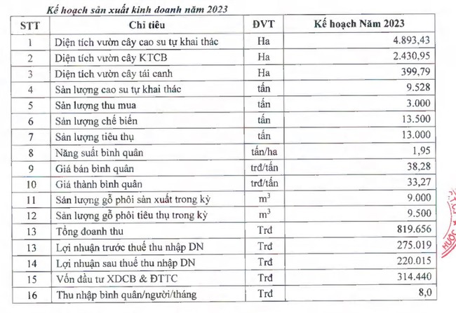 Cao su Đồng Phú (DPR) lên kế hoạch lợi nhuận đạt hơn 220 tỷ đồng, trả cổ tức 2022 theo 2 trường hợp - Ảnh 1.