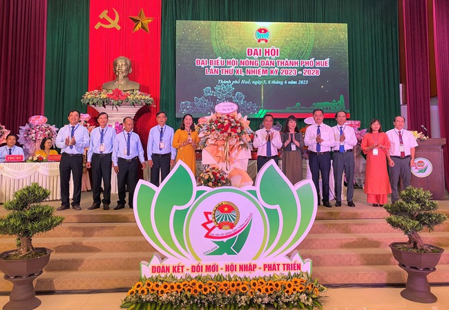 Bà Nguyễn Thị Bích Tuyết tái đắc cử Chủ tịch Hội Nông dân TP.Huế  - Ảnh 2.