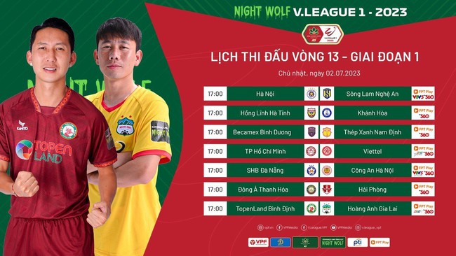 Lịch phát sóng trực tiếp vòng 13 V.League 2023: Kịch bản nghẹt thở? - Ảnh 1.