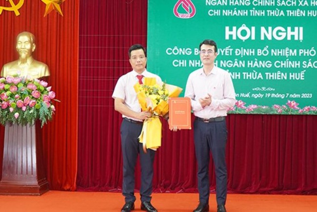 Ngân hàng CSXH chi nhánh tỉnh Thừa Thiên Huế có tân Phó Giám đốc - Ảnh 1.