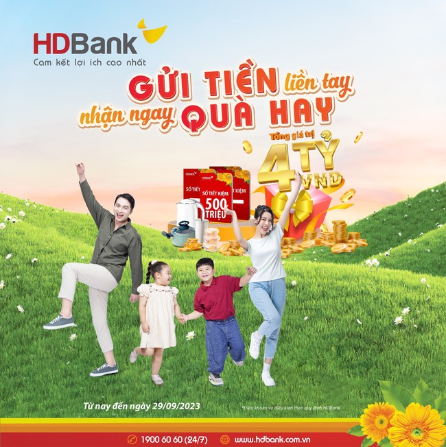 HDBank tặng gần 4 tỷ đồng cho khách hàng gửi tiết kiệm  - Ảnh 1.