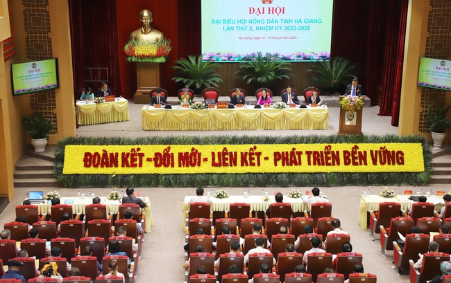 Đại hội đại biểu Hội Nông dân tỉnh Hà Giang lần thứ X, bầu 31 đồng chí vào Ban Chấp hành - Ảnh 1.