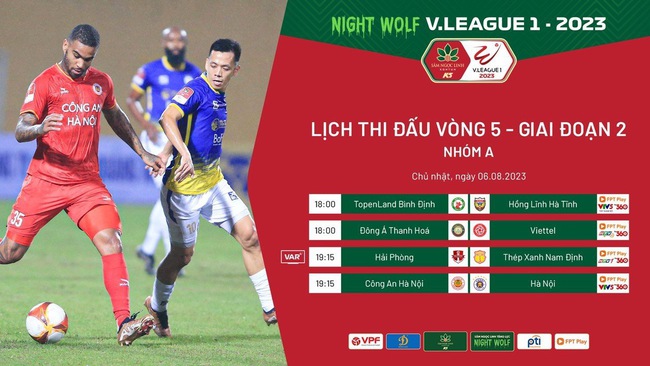 Lịch phát sóng trực tiếp vòng 5 giai đoạn 2 V.League 2023: &quot;Đại chiến&quot; CLB CAHN vs Hà Nội FC - Ảnh 1.