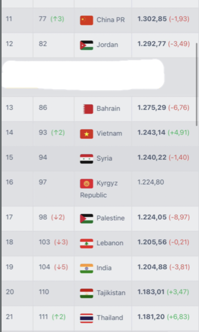 Hạ Palestine, ĐT Việt Nam nhận “quà” từ FIFA - Ảnh 2.