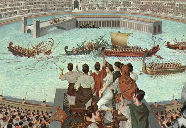 Rùng rợn trò chơi thủy chiến tàn bạo nhất thời La Mã cổ đại - Ảnh 3.