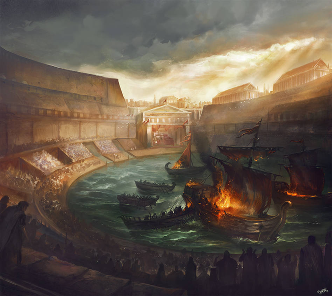 Rùng rợn trò chơi thủy chiến tàn bạo nhất thời La Mã cổ đại - Ảnh 8.