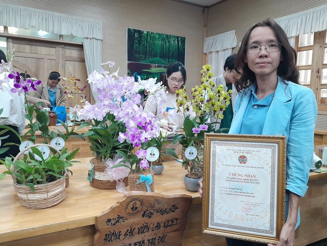 Nông dân Việt Nam xuất sắc 2023 tại TP.HCM là cô gái có niềm đam mê mãnh liệt với hoa lan - Ảnh 5.