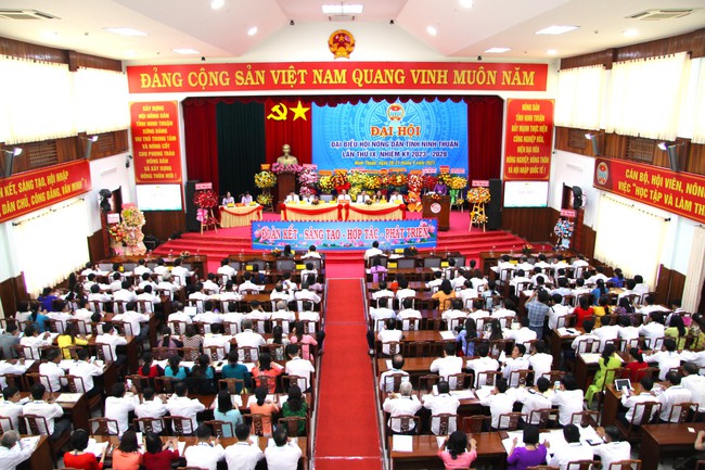 228 Đại biểu ưu tú dự Đại hội Đại biểu Hội Nông dân tỉnh Ninh Thuận lần thứ IX, nhiệm kỳ 2023 - 2028 - Ảnh 1.