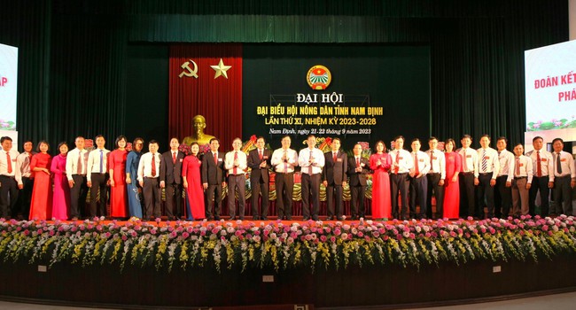 Ông Nguyễn Hùng Mạnh tái đắc cử chức Chủ tịch Hội Nông dân tỉnh Nam Định lần thứ XI, nhiệm kỳ 2023 - 2028 - Ảnh 2.