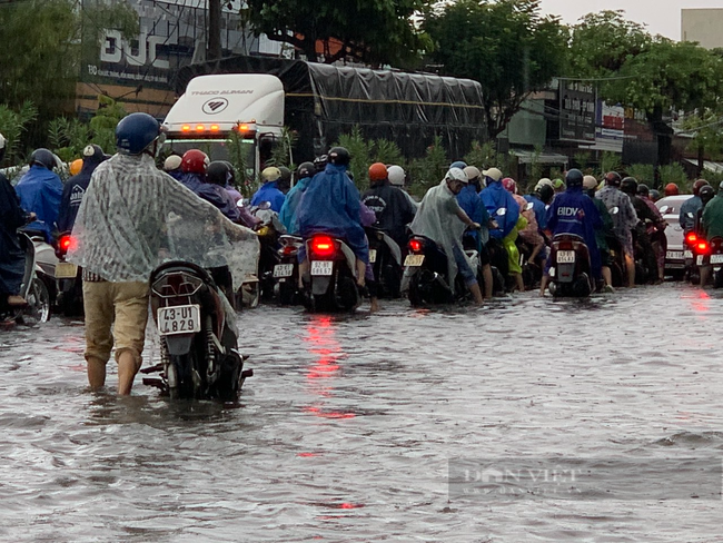 Đà Nẵng mưa to ngập đường, người dân chật vật lội nước đi làm - Ảnh 7.