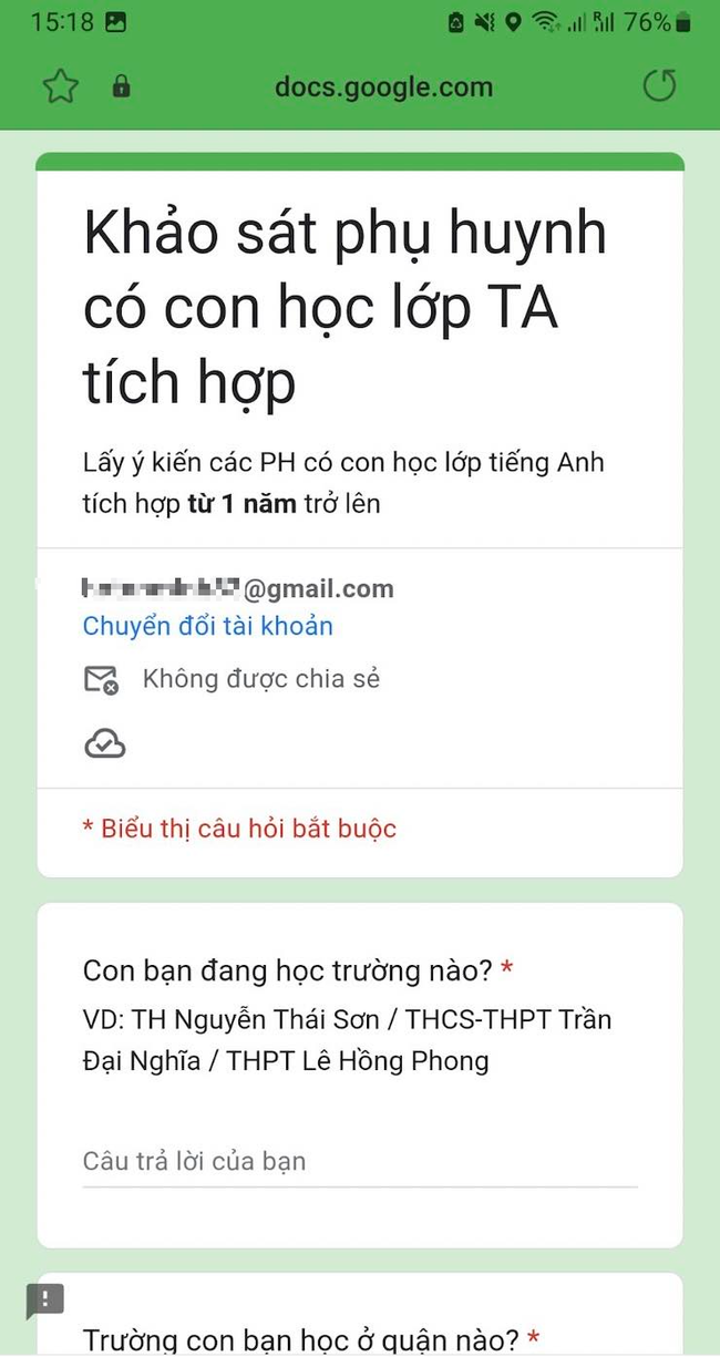 Cảnh báo đường &quot;link lạ&quot; thu thập thông tin cá nhân học sinh - Ảnh 1.