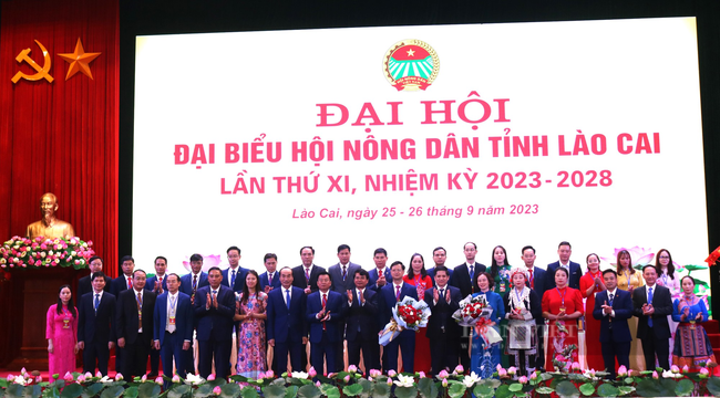 Đại hội đại biểu Hội Nông dân tỉnh Lào Cai Lần thứ XI: Thông qua 18 chỉ tiêu, kết nạp mới 5.000 hội viên - Ảnh 8.