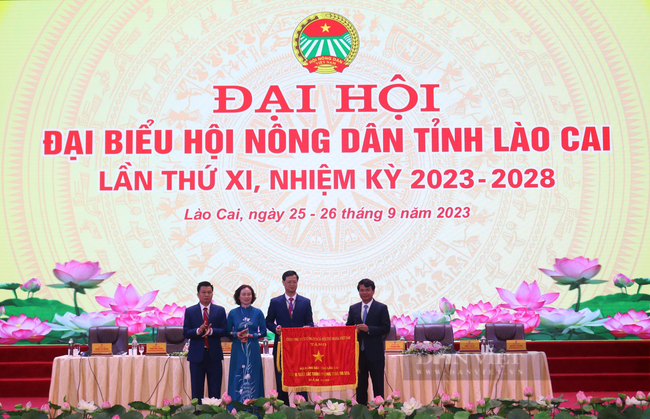 Đại hội đại biểu Hội Nông dân tỉnh Lào Cai Lần thứ XI: Thông qua 18 chỉ tiêu, kết nạp mới 5.000 hội viên - Ảnh 7.