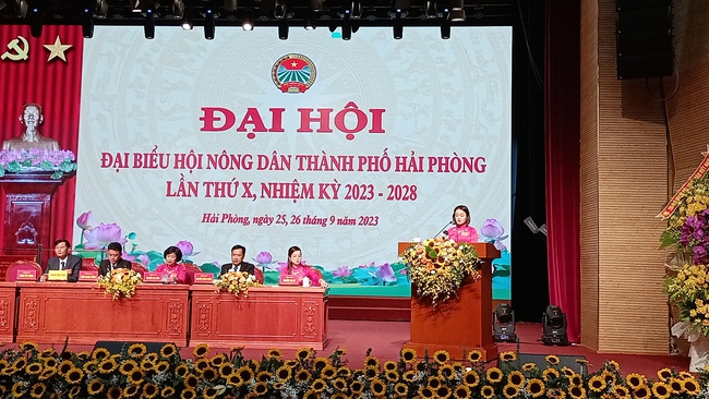 Hải Phòng: Chủ tịch Hội Nông dân Việt Nam Lương Quốc Đoàn dự, phát biểu tại Đại Hội Hội Nông dân thành phố khóa X - Ảnh 7.